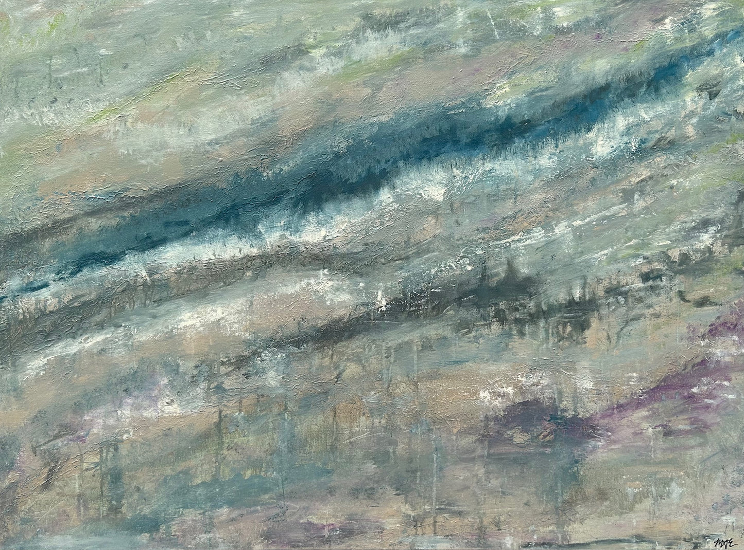 Serenity Textured Painting