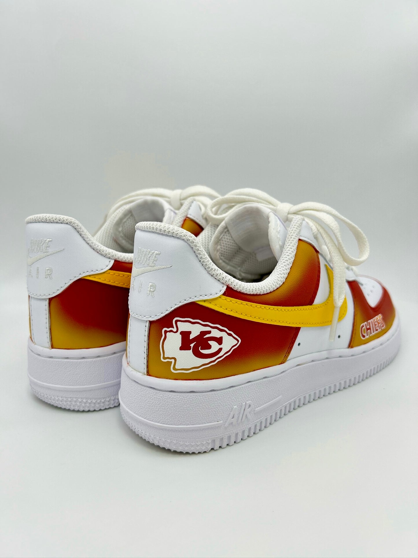 Custom Chiefs AF1s