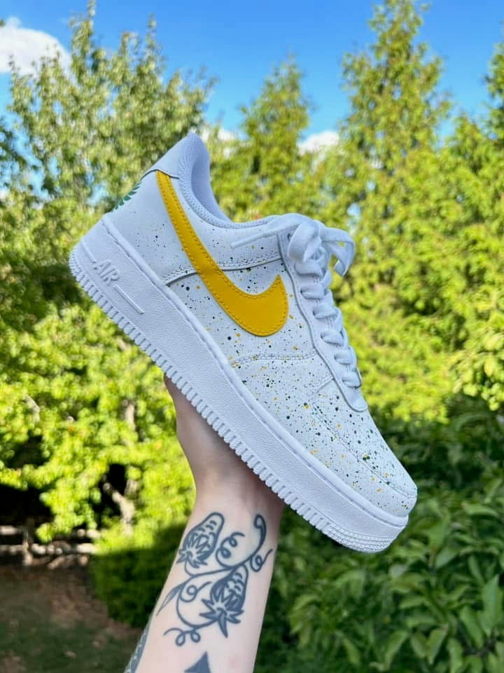 Custom Oregon Splatter AF1s