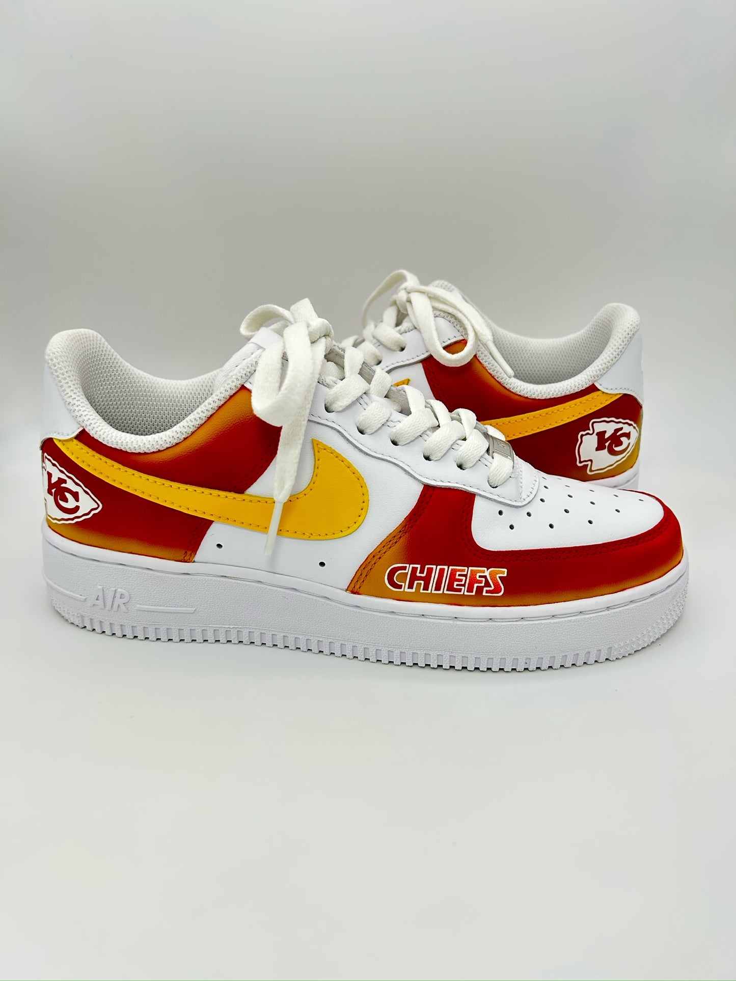 Custom Chiefs AF1s