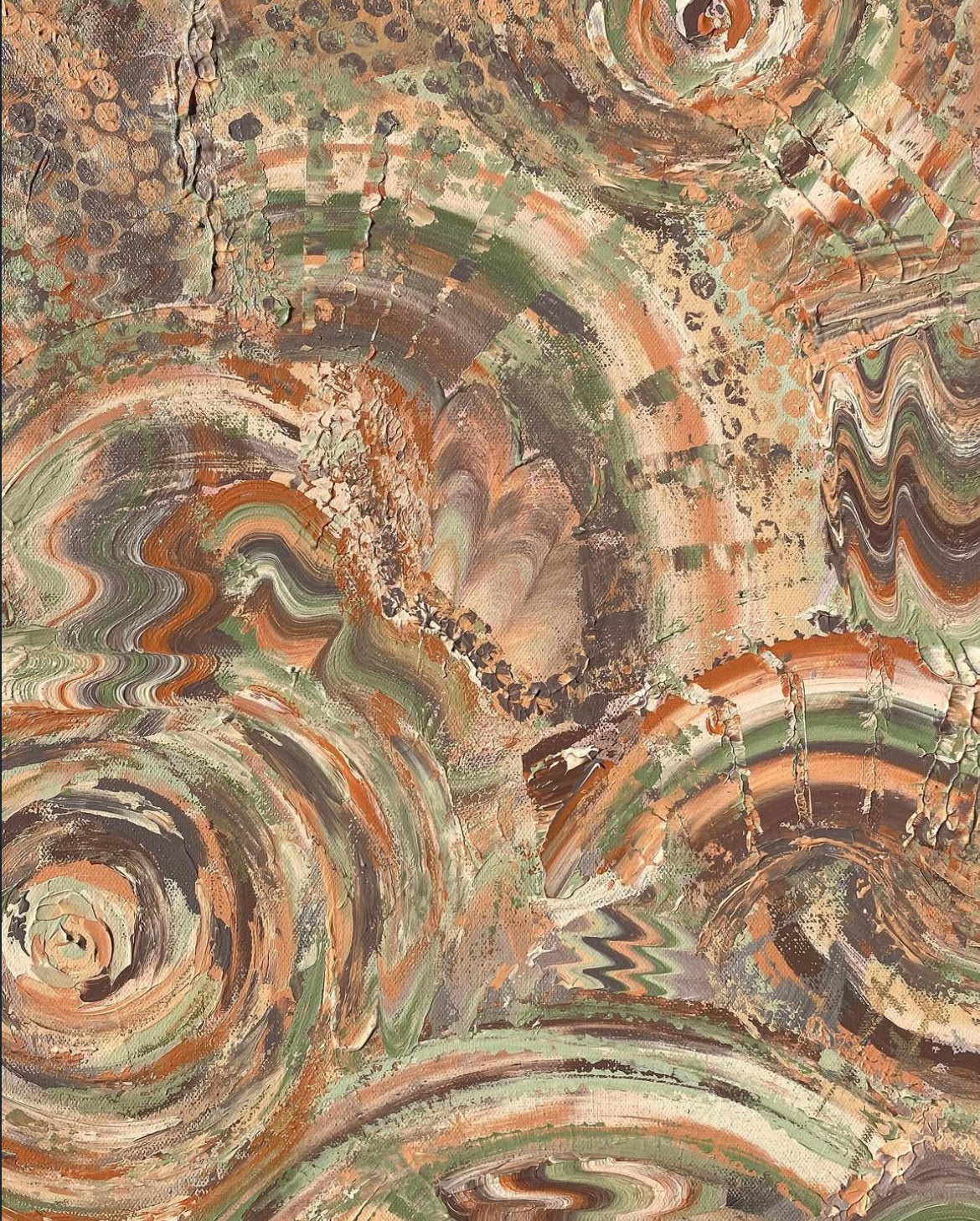 Renascent Textured Painting