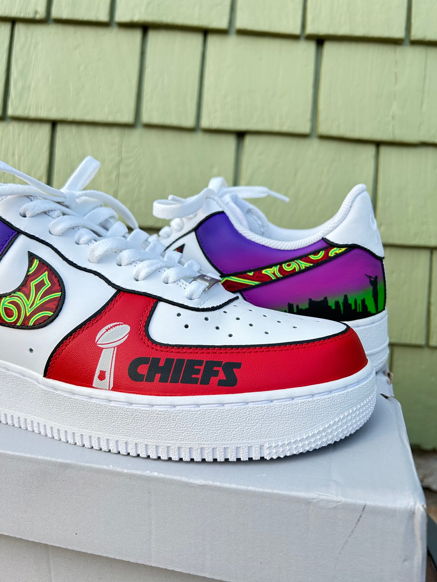 Super Bowl Custom Chiefs AF1s
