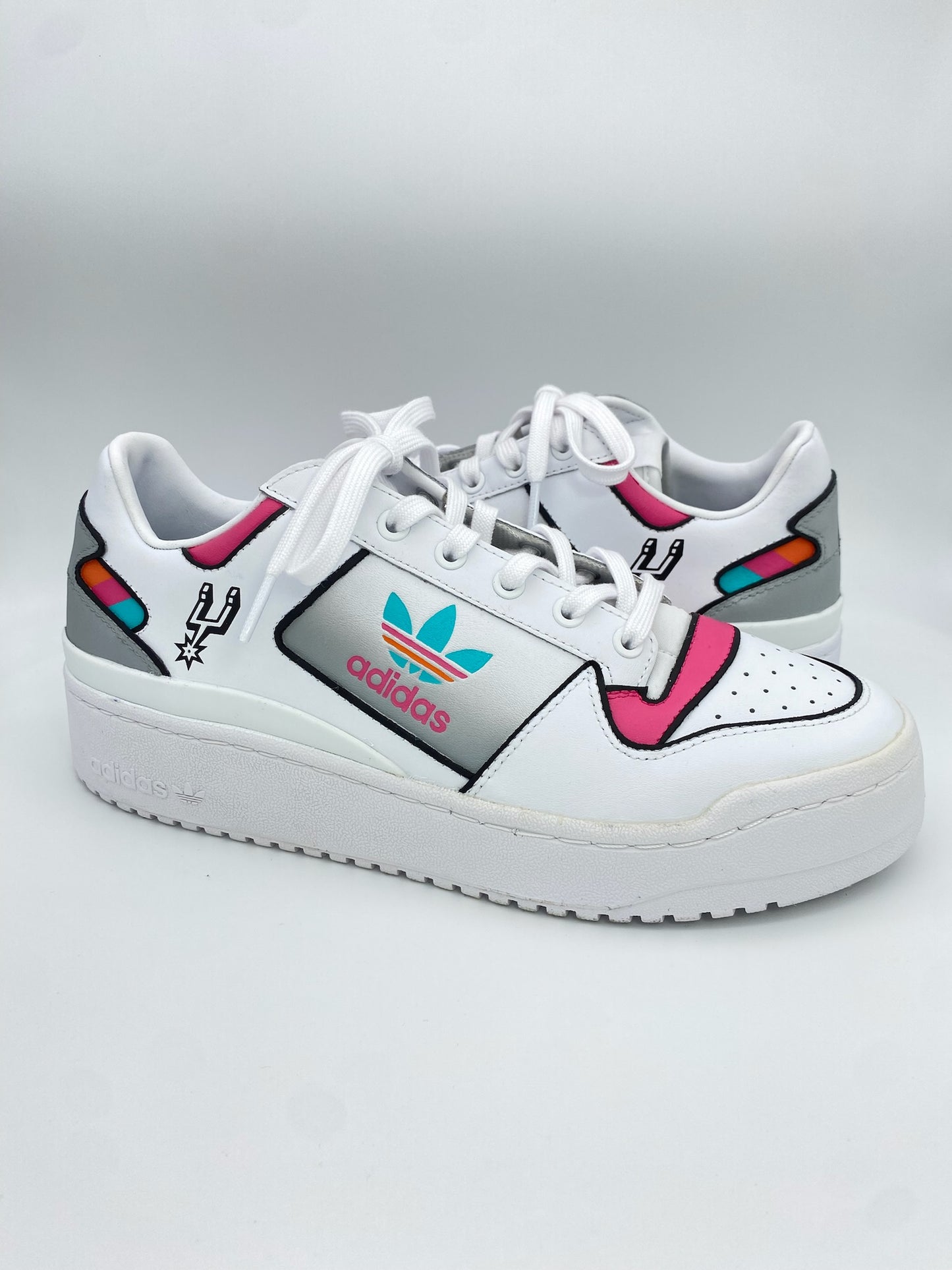 Custom Spurs Adidas Shoes