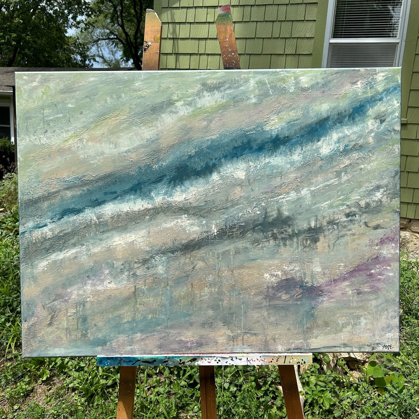 Serenity Textured Painting