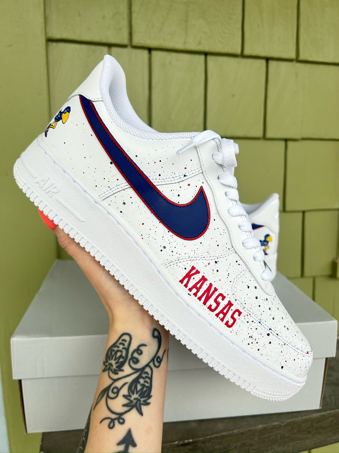KU Jayhawks Custom AF1s