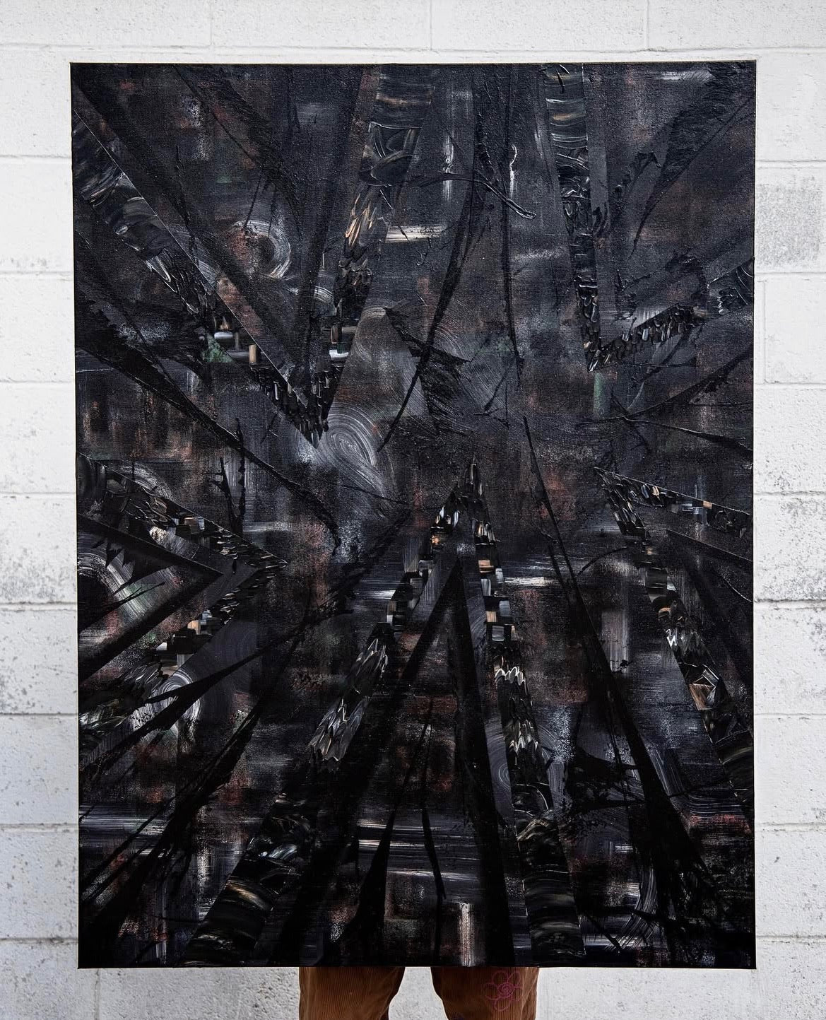 Deep Earth Textured Painting