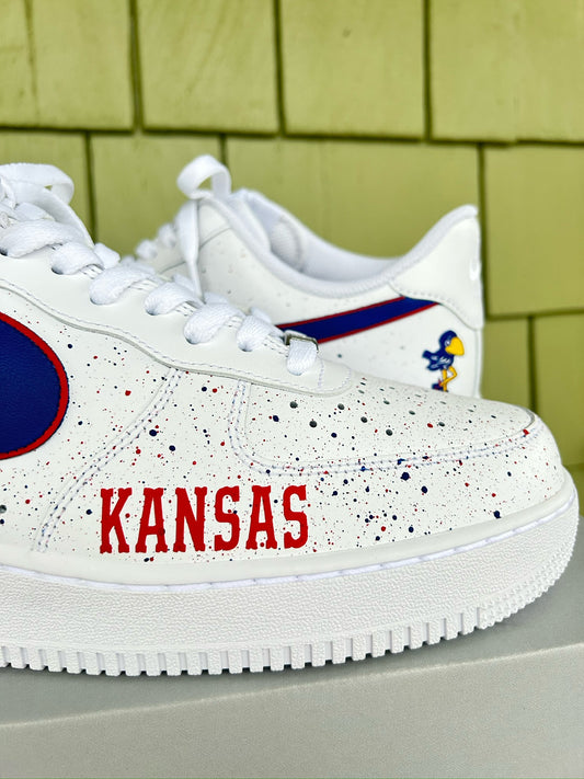 KU Jayhawks Custom AF1s