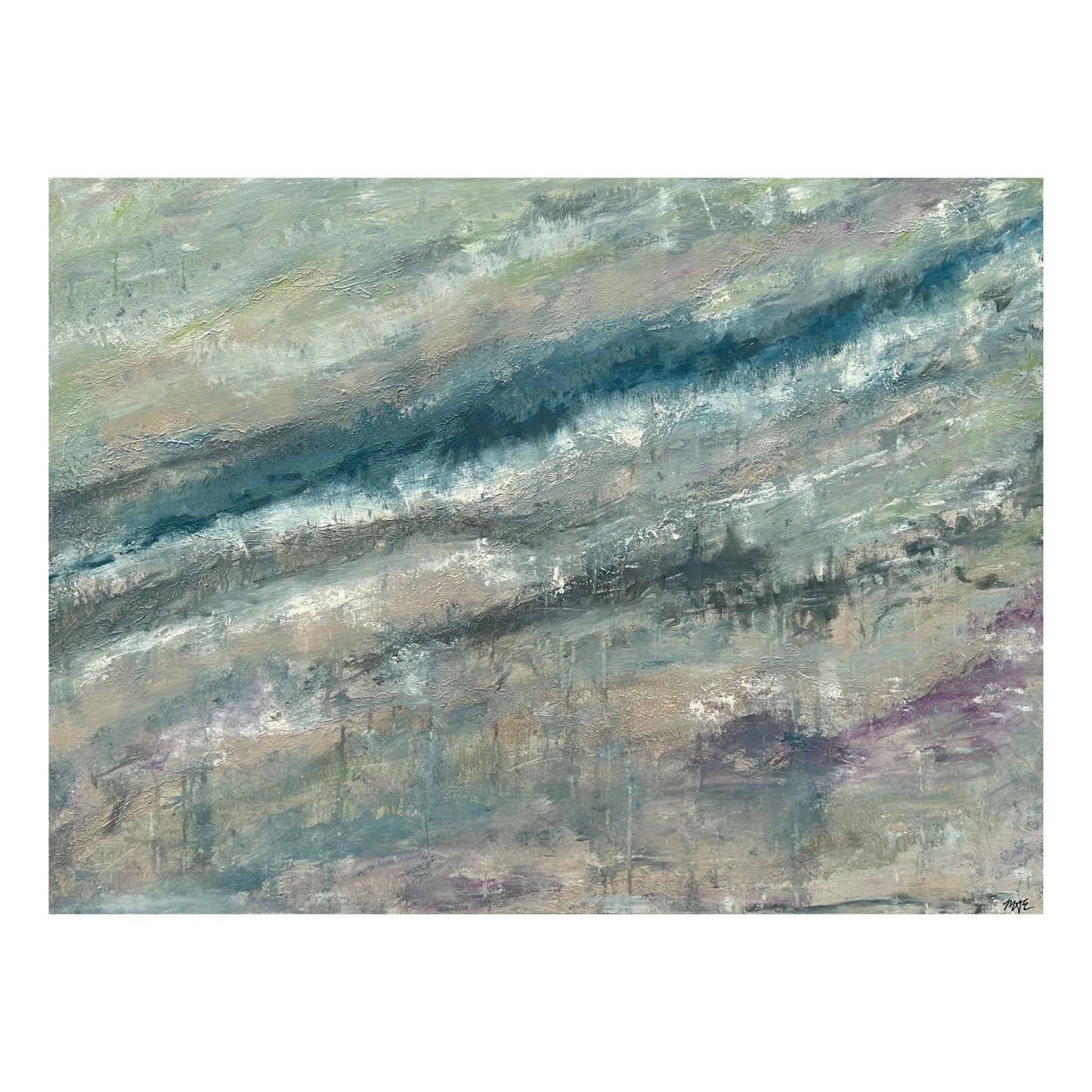 Serenity Textured Painting