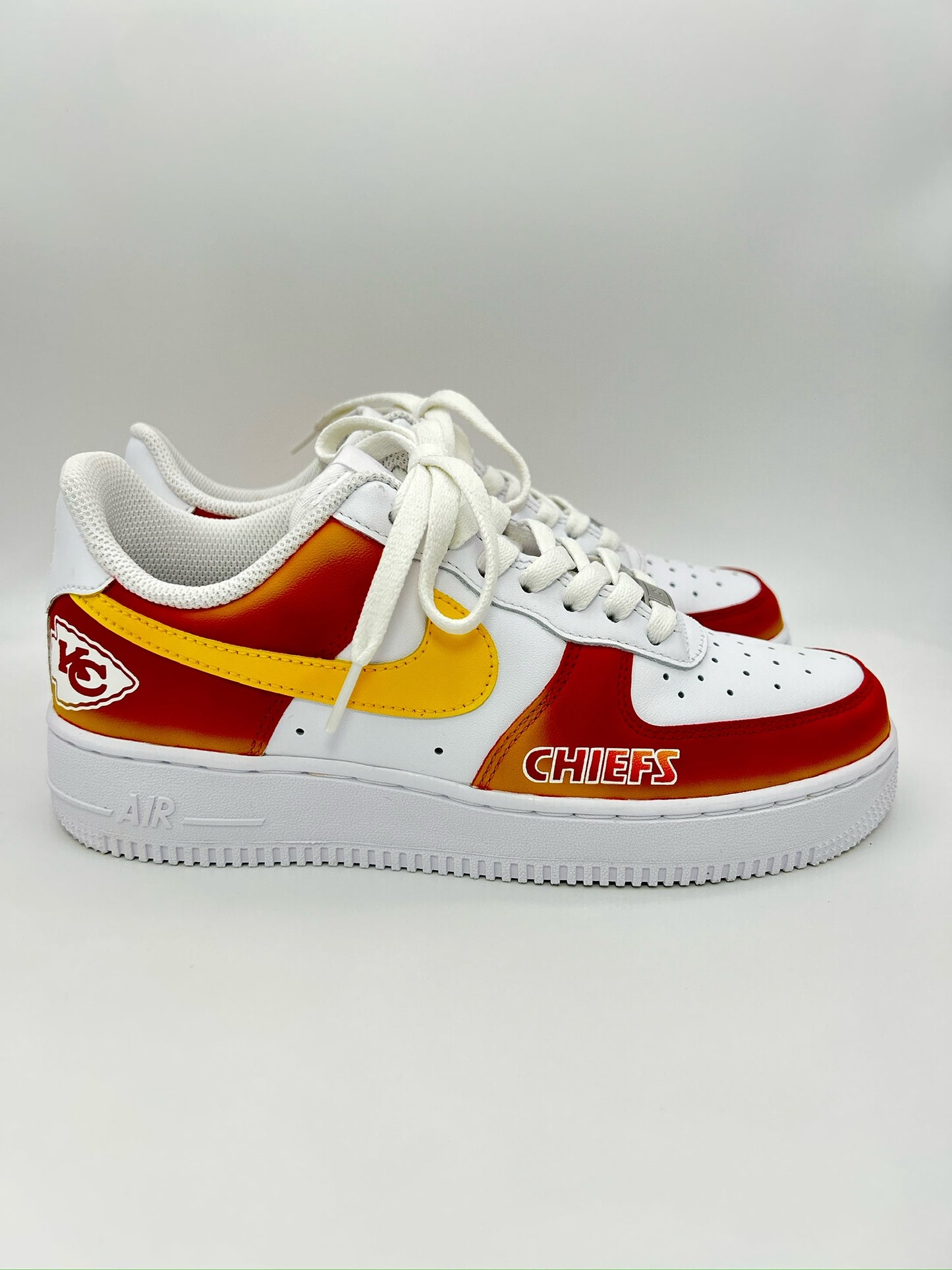 Custom Chiefs AF1s