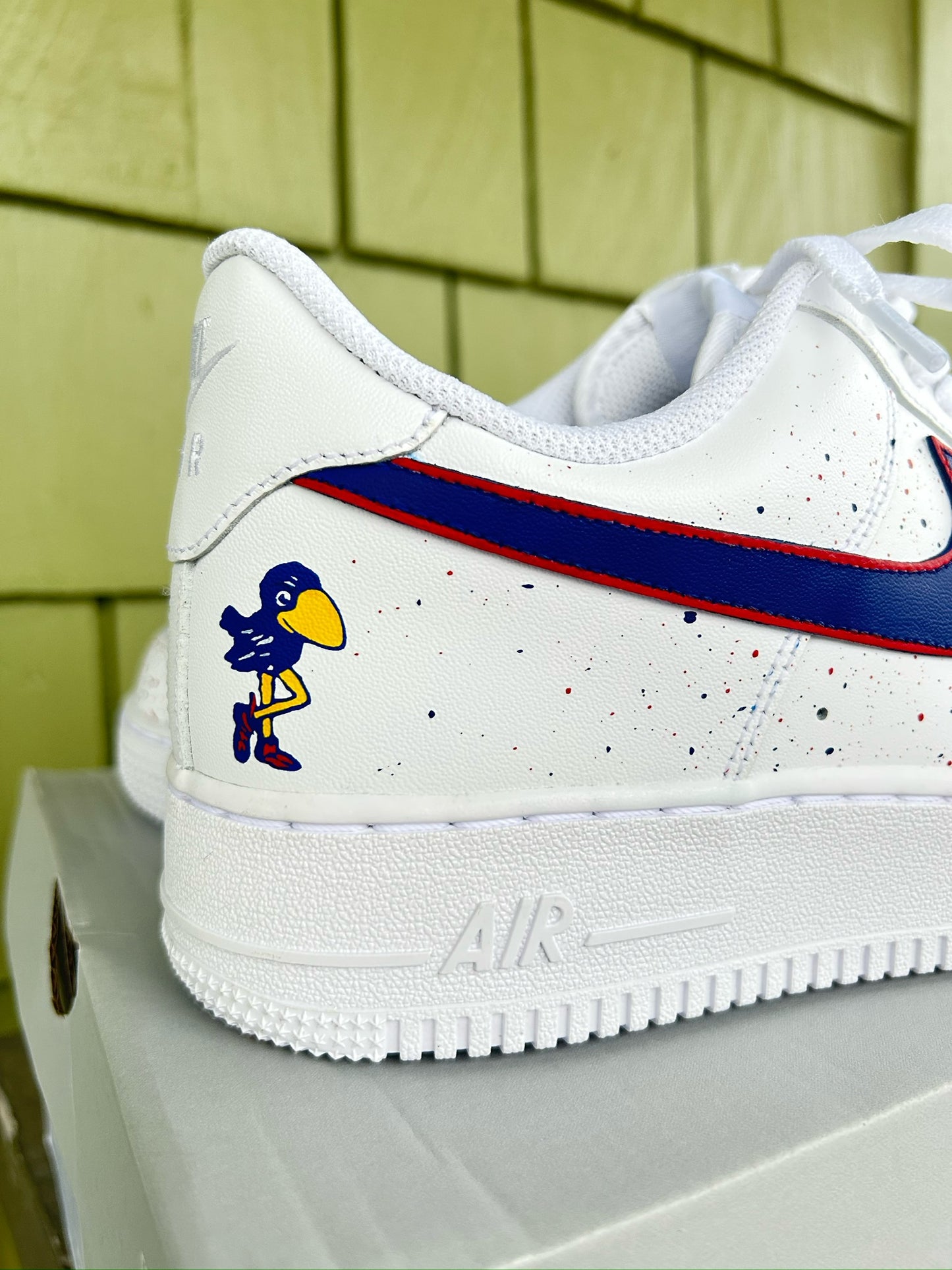 KU Jayhawks Custom AF1s
