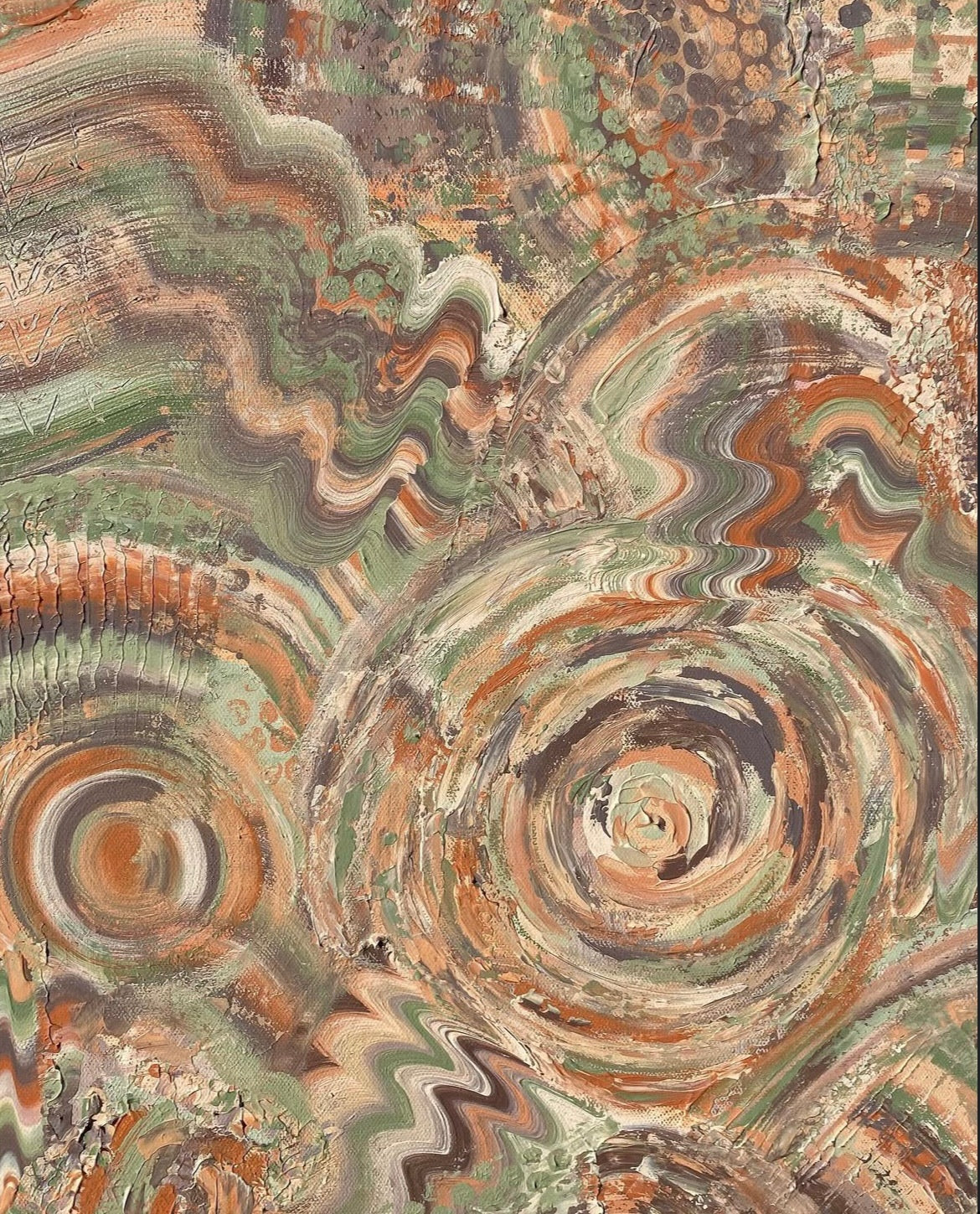 Renascent Textured Painting