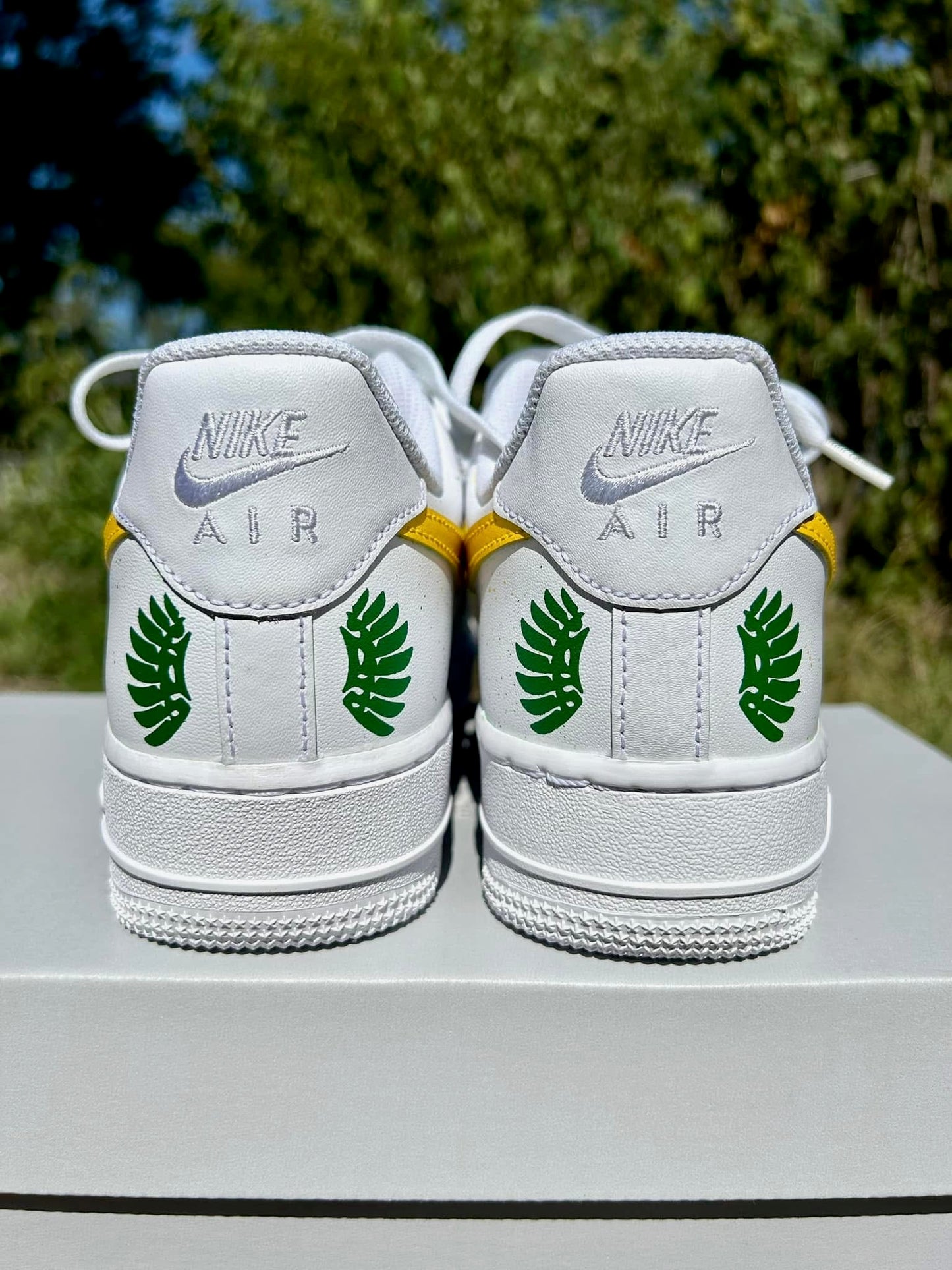 Custom Oregon Splatter AF1s