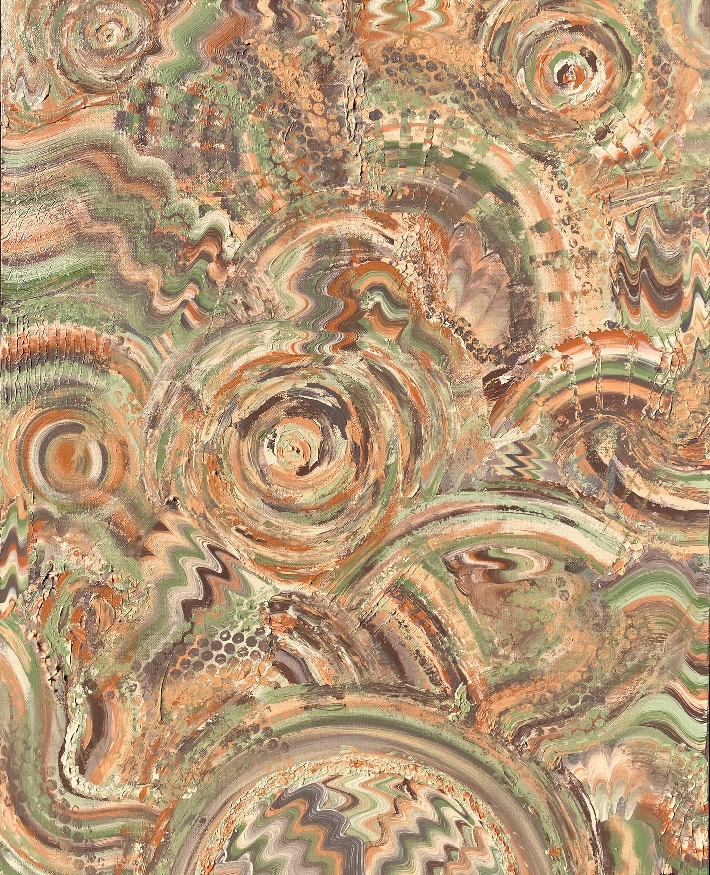Renascent Textured Painting