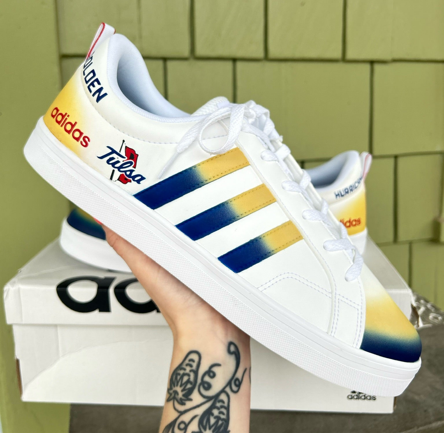 Custom Tulsa Adidas Shoes