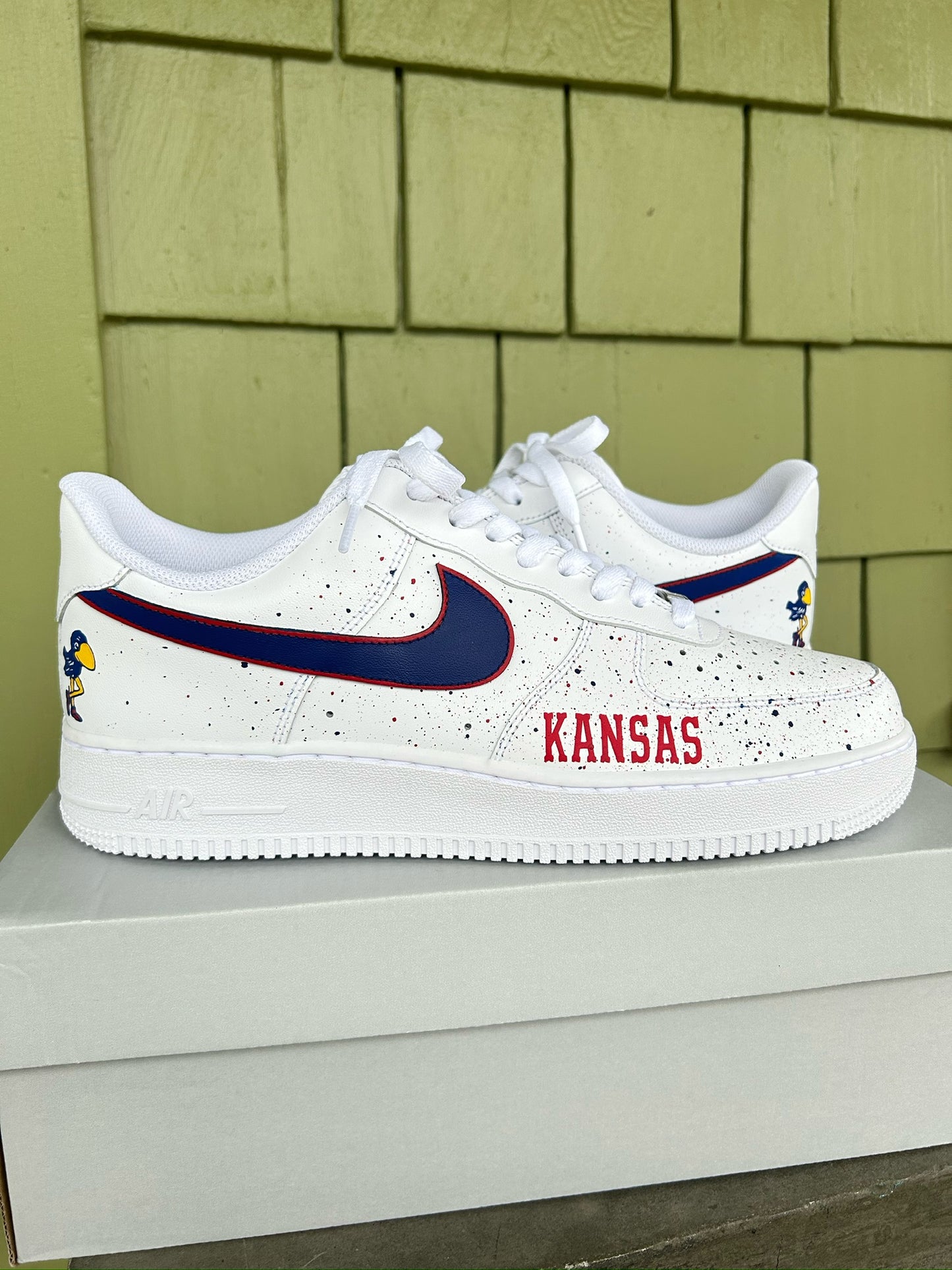 KU Jayhawks Custom AF1s