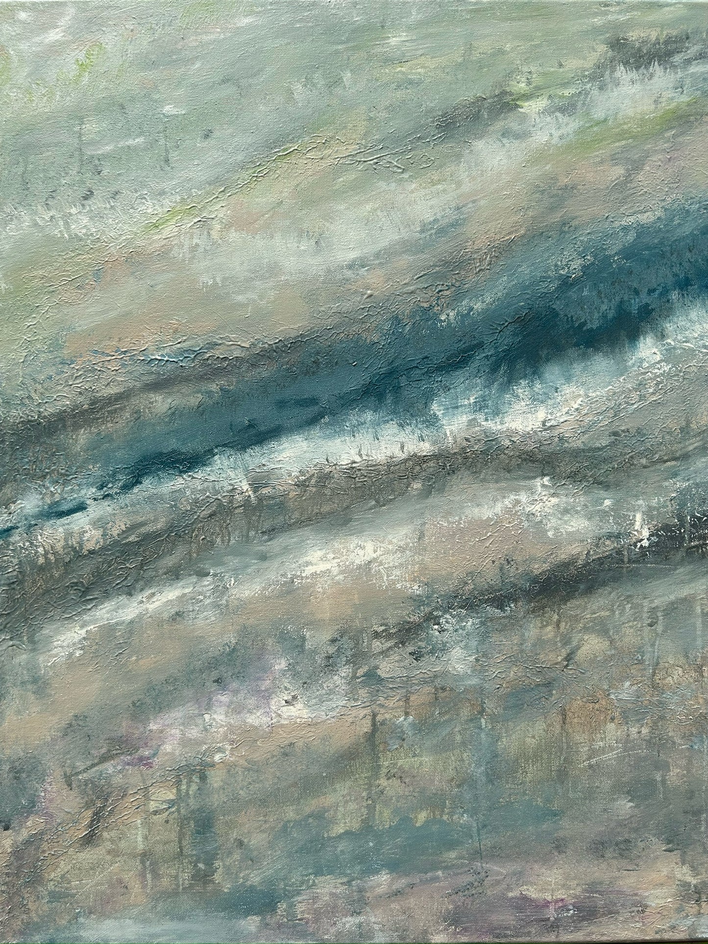 Serenity Textured Painting