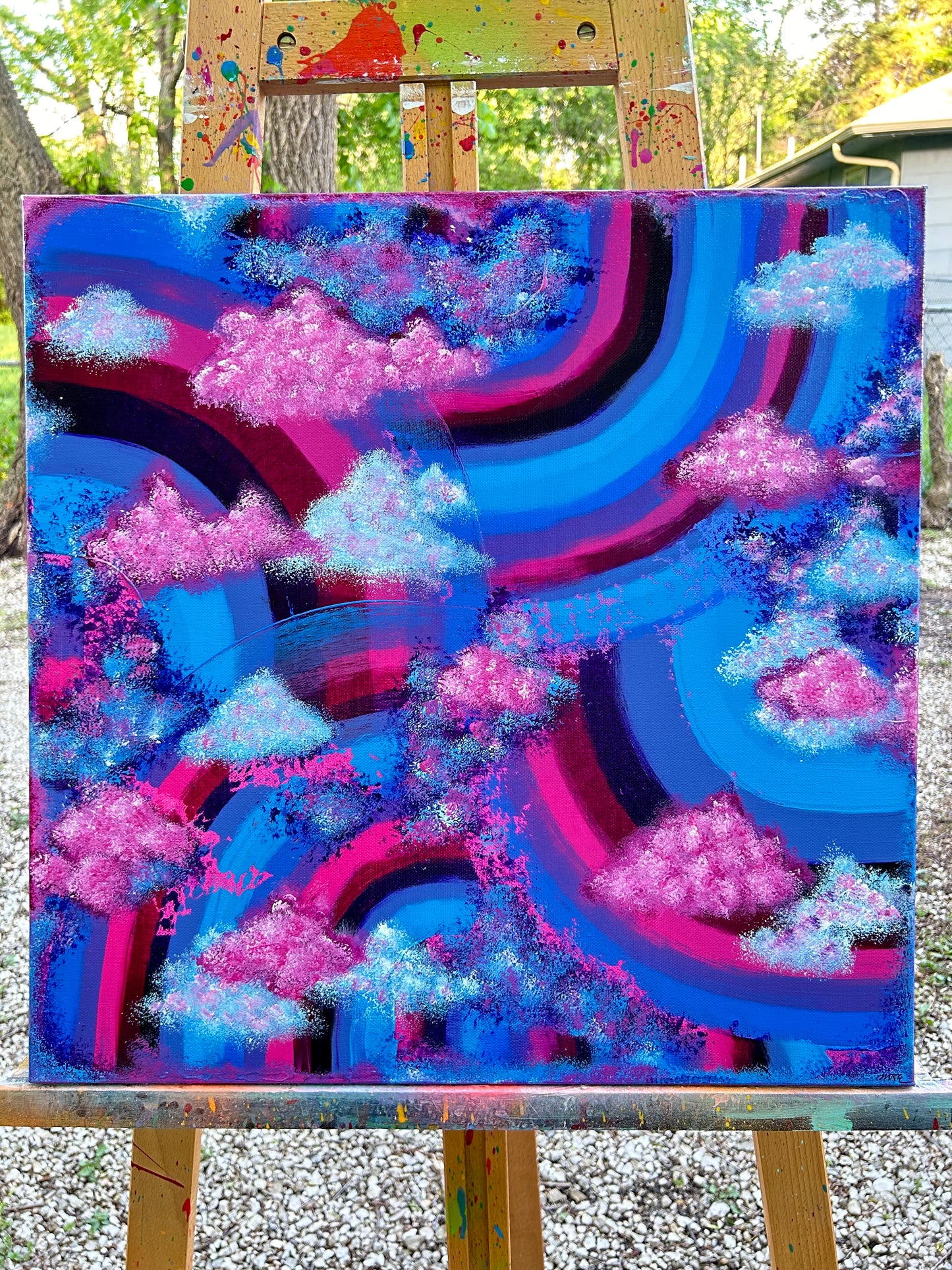 In the Clouds Painting