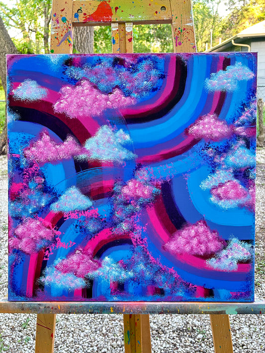 In the Clouds Painting