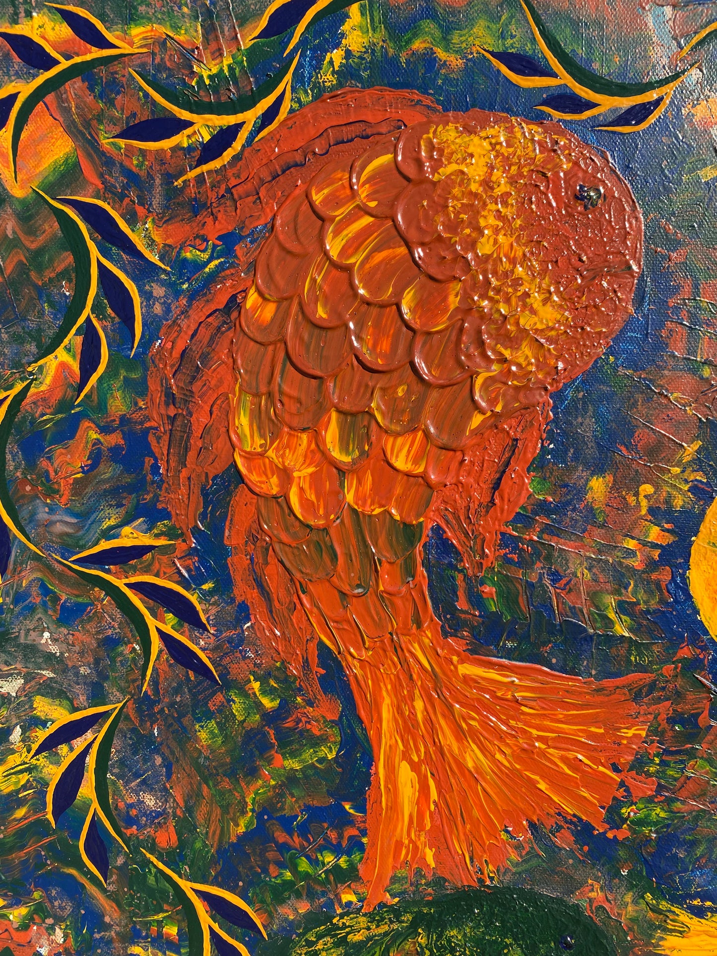Textured Fish Painting