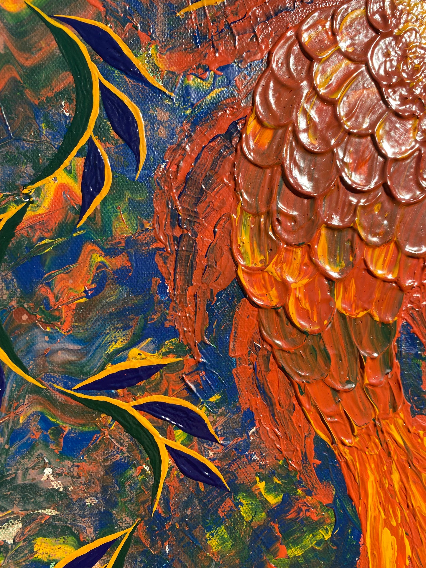 Textured Fish Painting