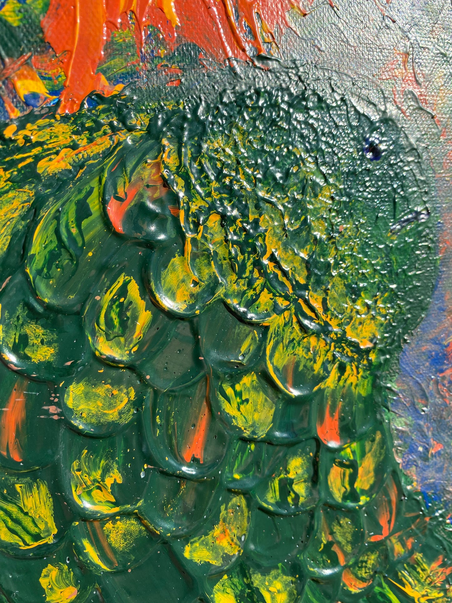 Textured Fish Painting