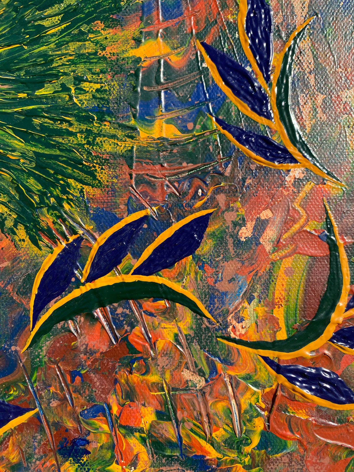 Textured Fish Painting