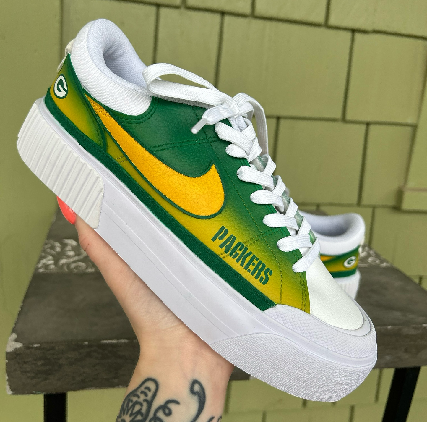 Custom Packers Nikes