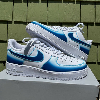 Custom Blue Fade AF1s