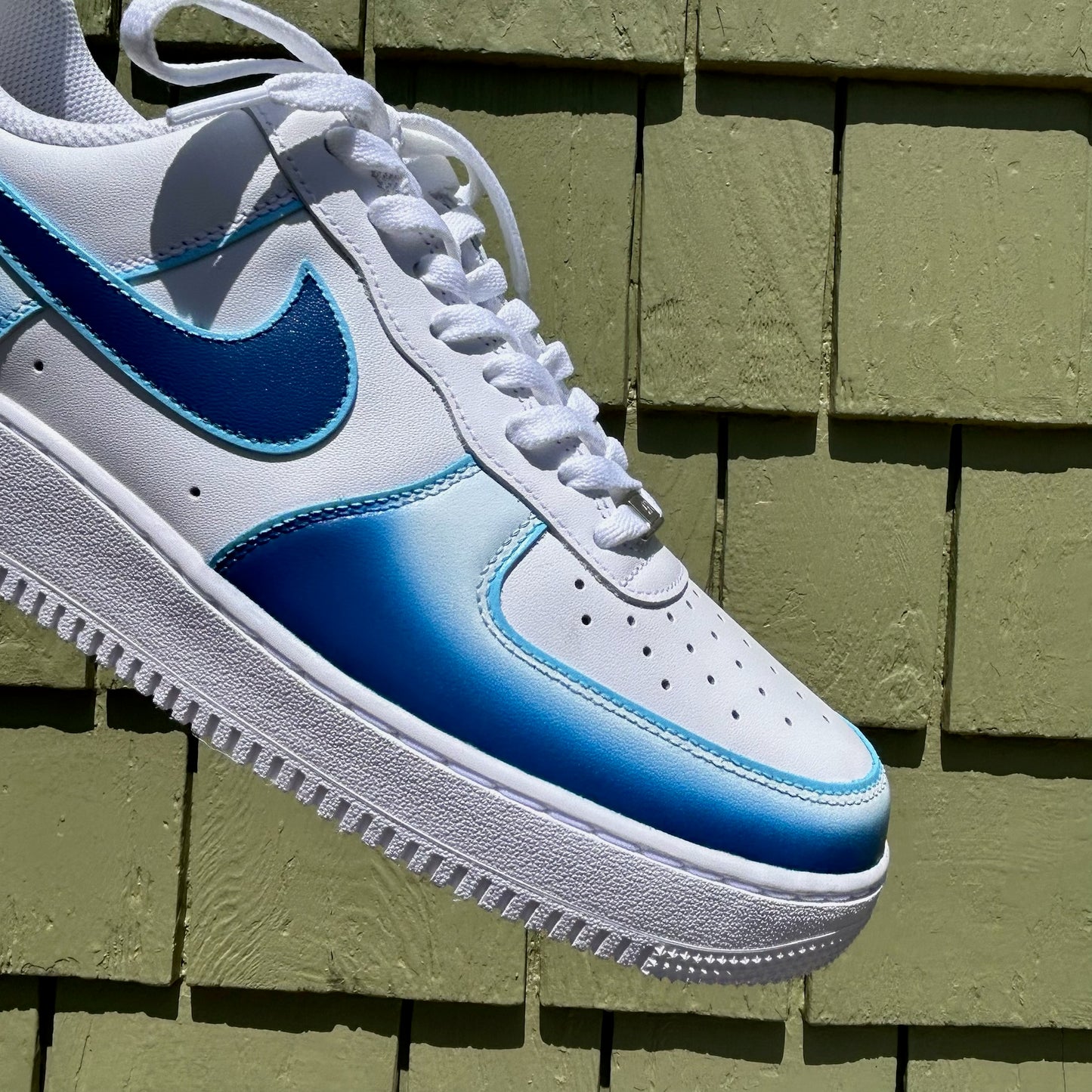 Custom Blue Fade AF1s