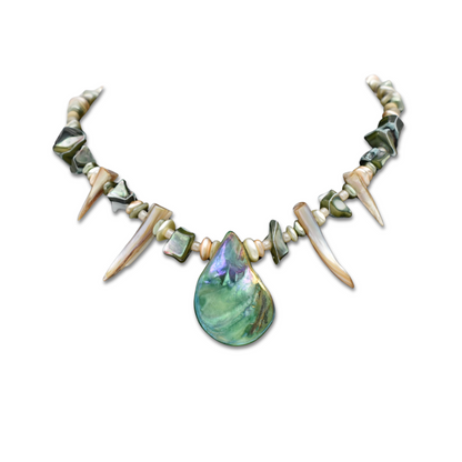Spike Stone Beaded Necklace