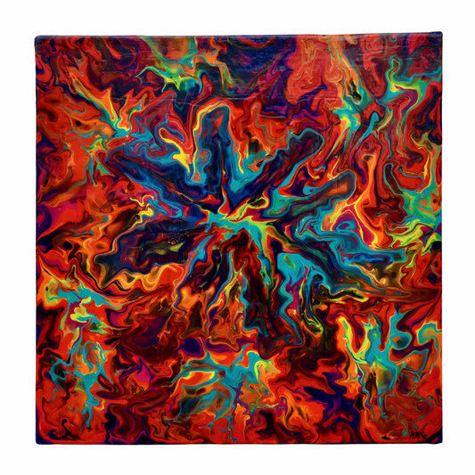 Solar Flare Pour Painting