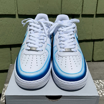 Custom Blue Fade AF1s