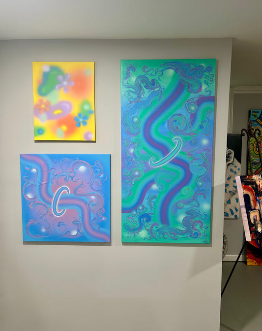 Bubblegum Spring Painting
