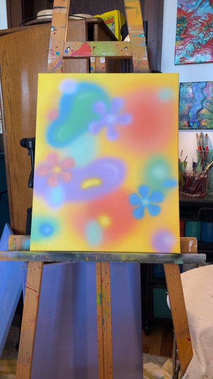 Bubblegum Spring Painting